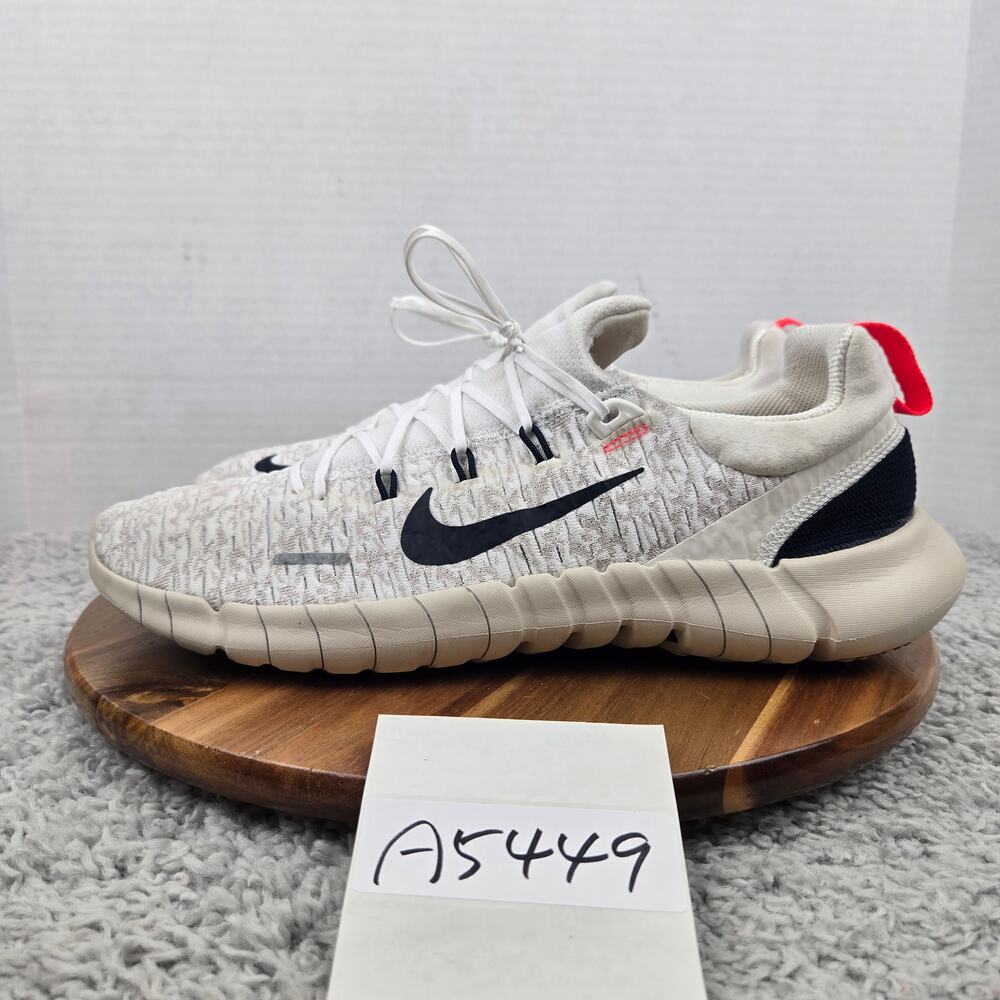 Nike Men 11.5 Free Rn 5.0 Next Nature White Obsidian Gym Running Shoe CZ1884-103